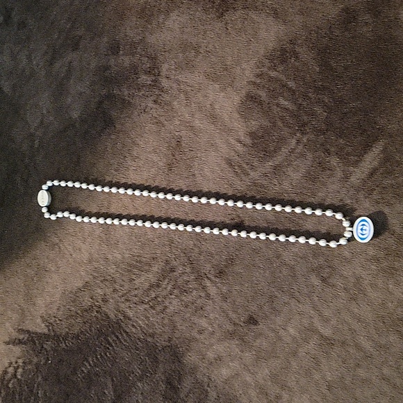 Beaded Interlocking GG Necklace - Picture 3 of 6